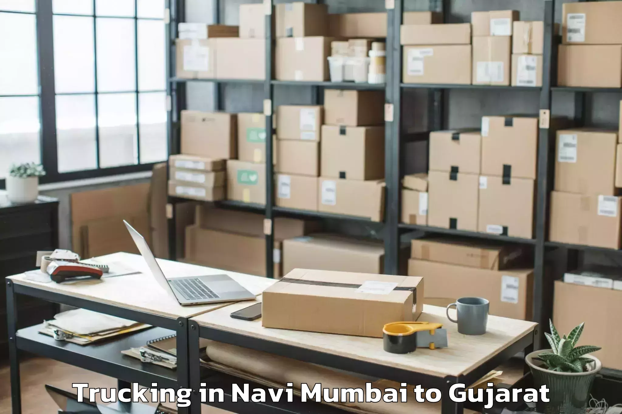 Trusted Navi Mumbai to Naroda Trucking